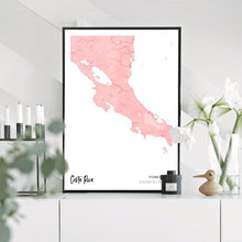 Load image into Gallery viewer, Map poster of Costa Rica (50x70cm)