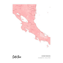 Load image into Gallery viewer, Map poster of Costa Rica (50x70cm)