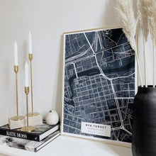 Load image into Gallery viewer, Map poster of Nya torget (50x70cm)
